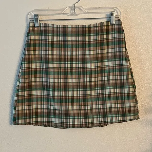 {Zara} Brand New Multicolored Plaid Mini Skirt - Image 5