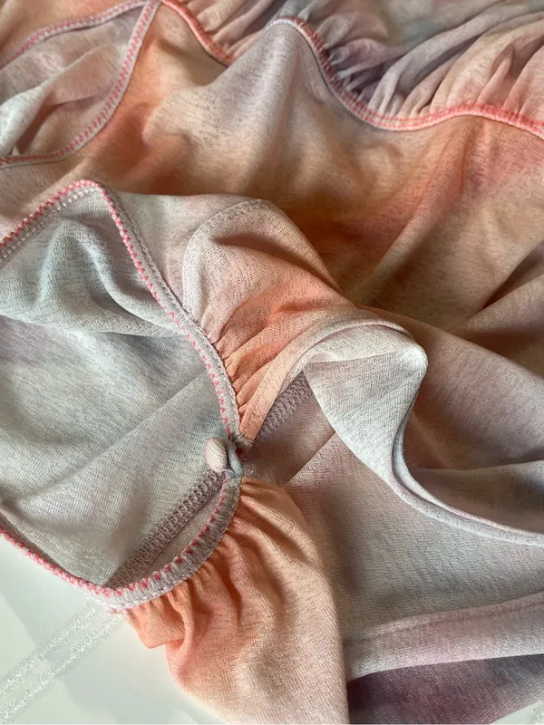 Free People Mystic Tie Dye Tunic Top Pink Lavender Watercolor‎ in Medium - Image 5