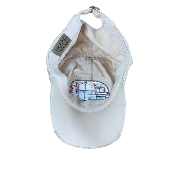 Happy Camper Embroidered Baseball Hat‎ RV Trailer Glamping Cap KBETHOS - Image 5