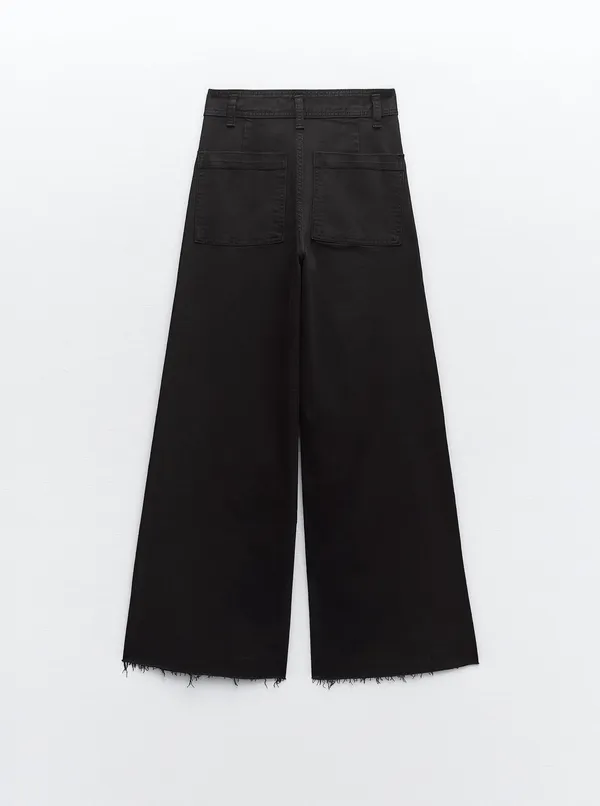 ZARA High Waist Marine Jeans - Image 4