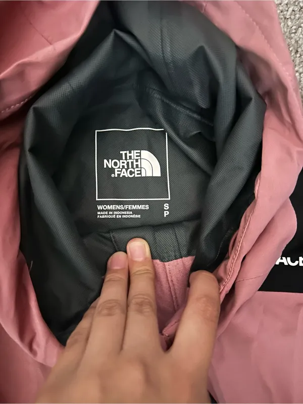 The North Face Pink and Black Hooded Jacket Size Small 0531 - Image 3