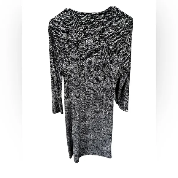 Anne Klein Monochrome Polka Dot Dress - Image 2