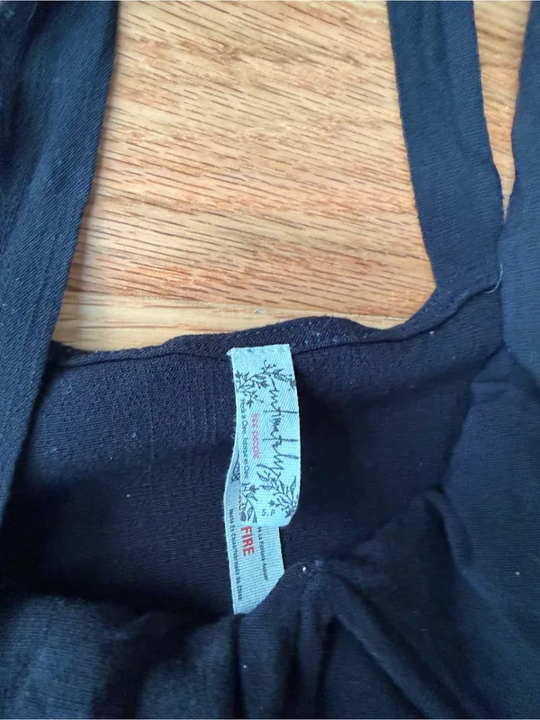 Free People Black Sweetheart Low Back Bodysuit Size Small - Image 5