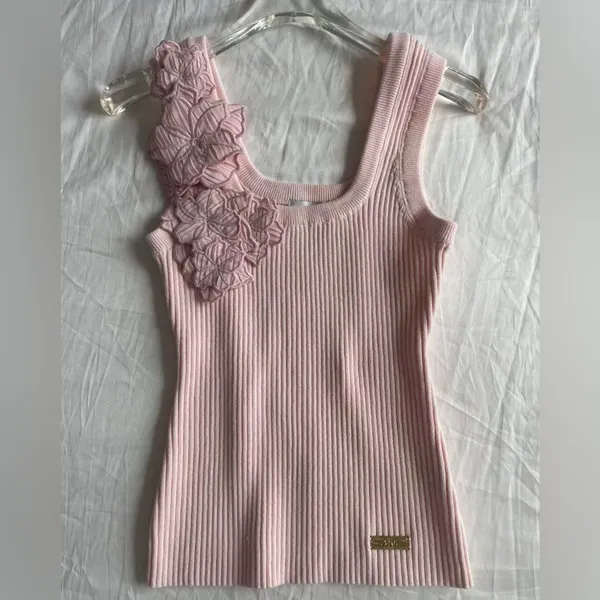 AJE SPLENDOUR FLOWER KNIT TANK S - Image 4