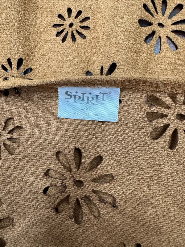 Spirit Halloween Fringed Hippie Vest Size Large/X-Large - Image 4