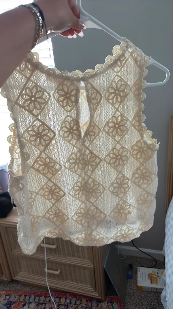 Scalloped shirt Yellow Size L - Image 2