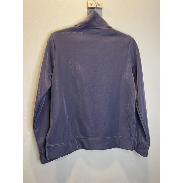 NWT Under Armour Shimmering Lined Fleece Tunic‎ Sweatshirt Sz XS Purple/Gray - Image 2