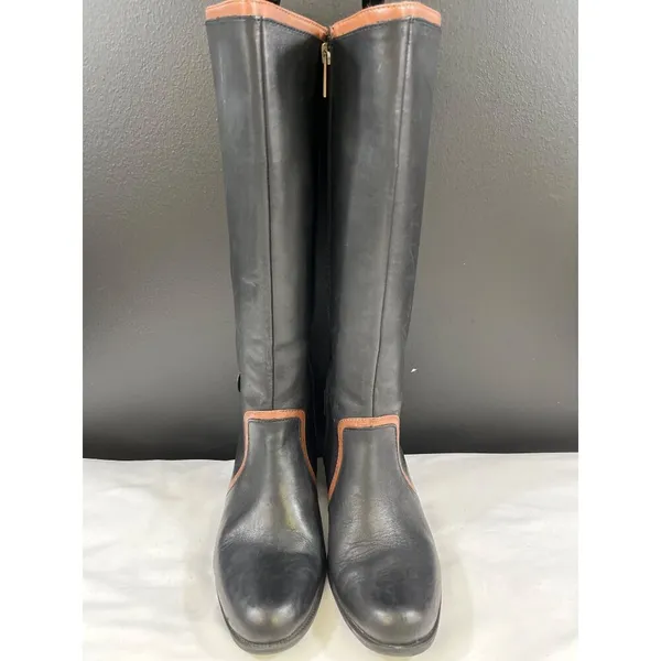 Anne Klein Cybele Women's Black Leather Shoes/Boots Size 8M SKU 5622 - Image 2