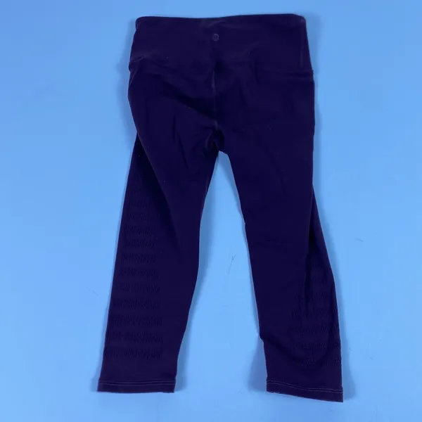 Lululemon Leggings Womens 4 Purple‎ High Rise Mesh Panel Yoga Pants Athletic - Image 2