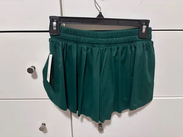 Green GB Flowy Shorts - Image 2