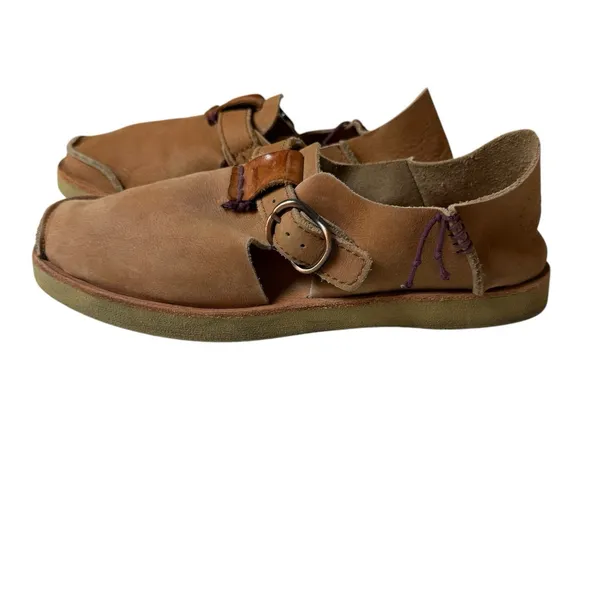 Satorisan Benirras Brown Leather Handmade Comfort Shoes Womens Size 39 US 8 - Image 5