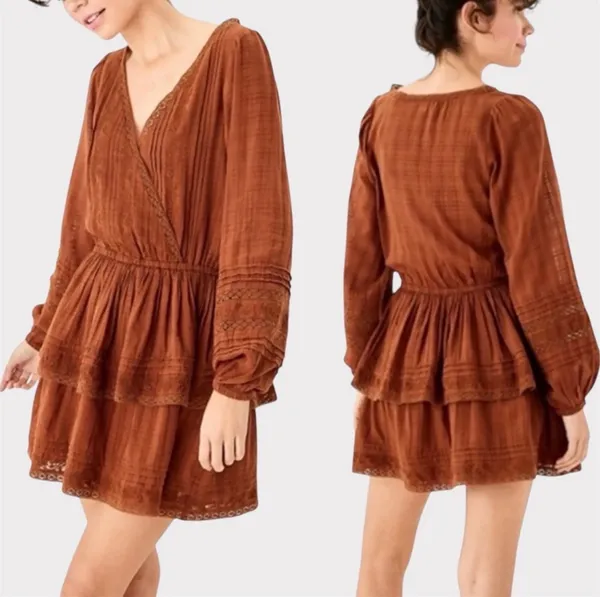 Nwt American Eagle Bohemian Tiered Western Dress - Image 2