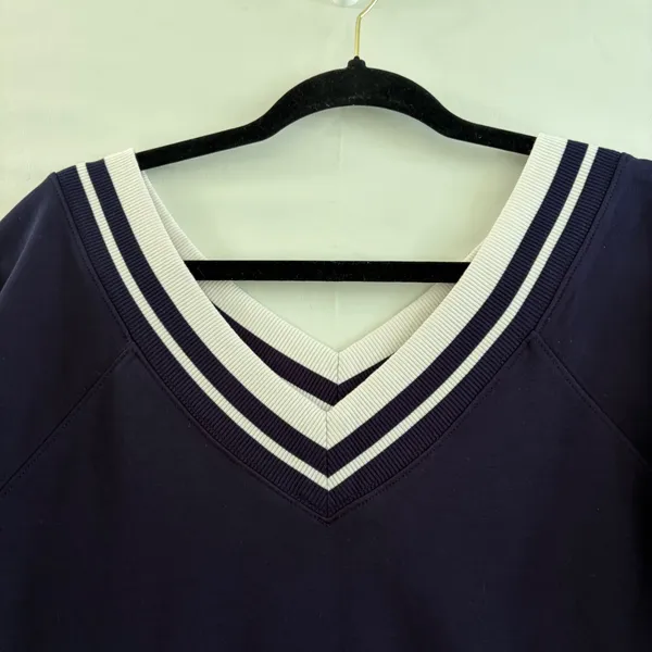 OFFLINE‎ by Aerie Navy Blue V-Neck Long Sleeve Athletic Dress with Pockets Small - Image 10