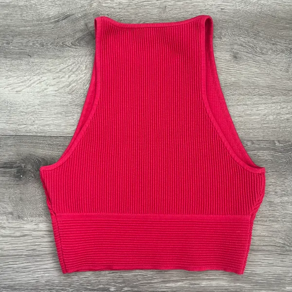 Babaton sculpt knit hot pink tank size medium - Image 3