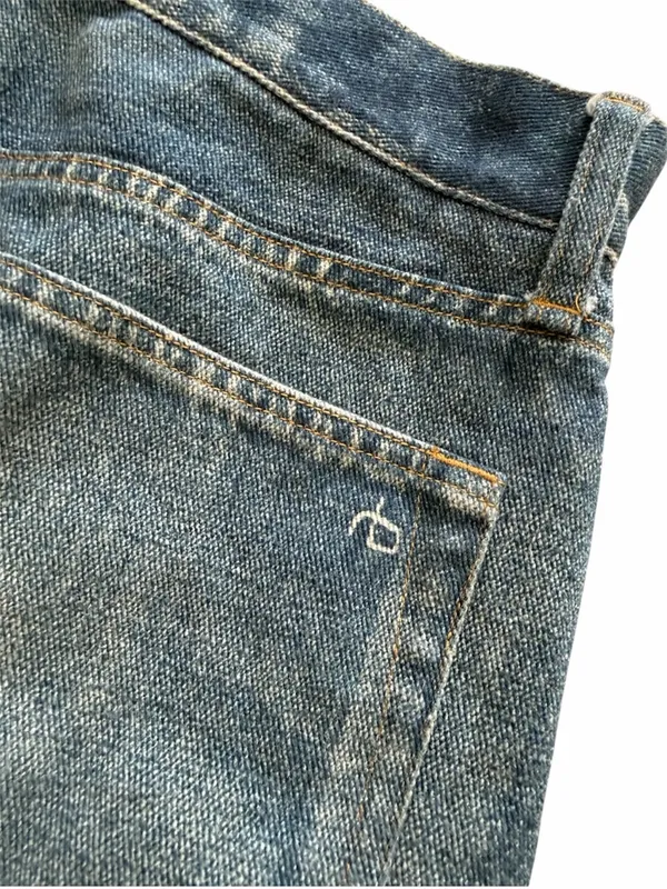 Rag & Bone Miramar denim jean mini asymmetrical skirt size 26 - Image 4