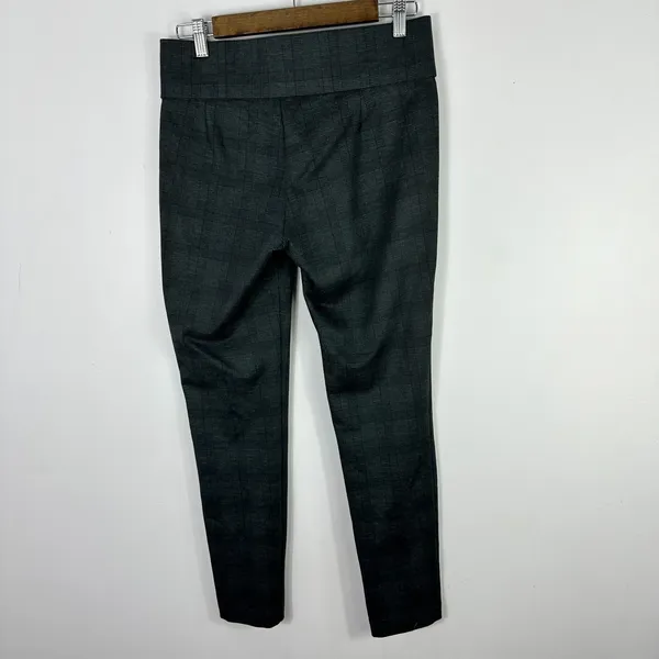 Zara Trafaluc Pants Womens L Gray‎ Plaid Slim Fit Preppy Academia Workwear - Image 4