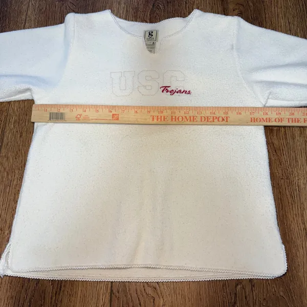 USC Trojans Fleece Pullover Gear For Sports Sweatshirt Womens S‎ White College - Image 8