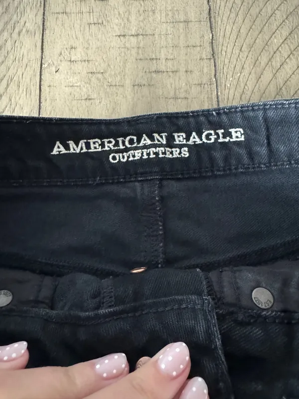 American Eagle Black Denim mini skirt  - Image 3