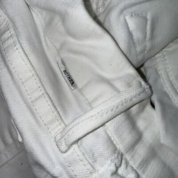 Mother The Looker Crop White Preppy Designer‎ Classic Skinny Jeans 27 - Image 7