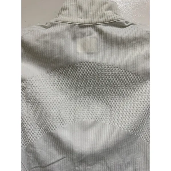 Athleta Insulated Flurry PrimaLoft Vest White Black M 383708 Quilted Hybrid - Image 12
