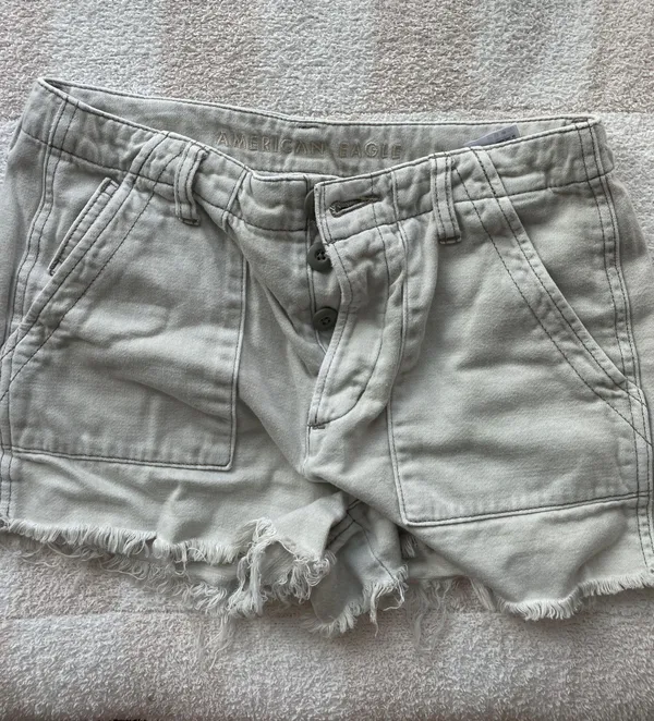 Green Denim Shorts - Image 2