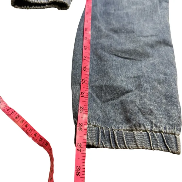 👖 RM Rebecca Minkoff Light Wash‎ High Rise Wide Leg Jogger Jeans Size M 👖 - Image 4