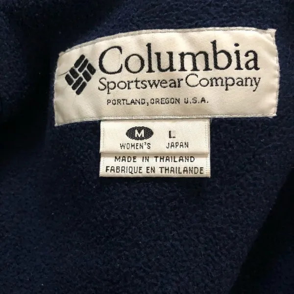 Vintage Columbia Bright Purple Nylon Fleece Coat M - Image 10