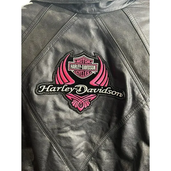 Wilsons Black Leather Motorcycle Jacket Vintage Biker Harley Davidson Size‎ XS - Image 6