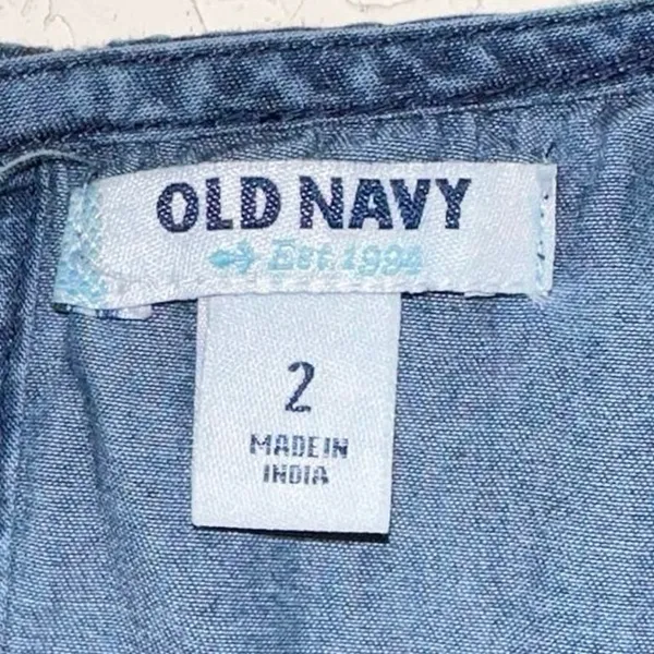 Old Navy Chambray Fit & Flare Dress Size 2‎ Blue Denim - Image 4