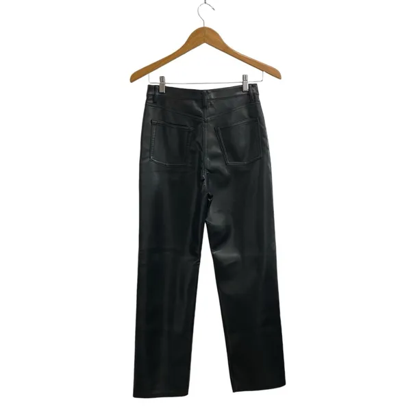 Aritzia The Melina Pant Vegan Leather In Black Size US 4 - Image 9