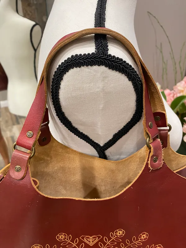 Roxy Quicksilver Leather Handbag Tote Purse - Image 3