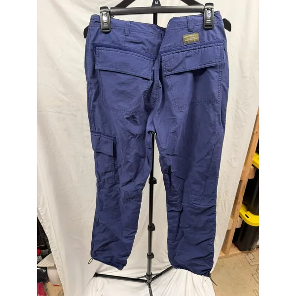 Abercrombie Vintage ‎ 90's Y2K Womens Navy Relaxed Utility Cargo Paratrooper Pants Sz 6 - Image 4