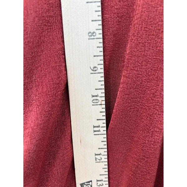 VICI Rust Orange Ruched Asymmetrical Halter Neck Bodycon Midi Dress Size Medium‎ - Image 7