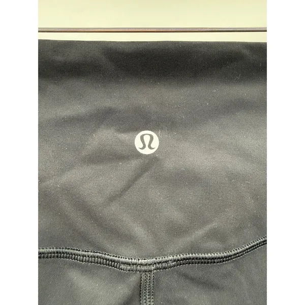 Lululemon Wunder Under Crop 21‎ Womens 6 Black Full On Luxtreme High Rise - Image 3
