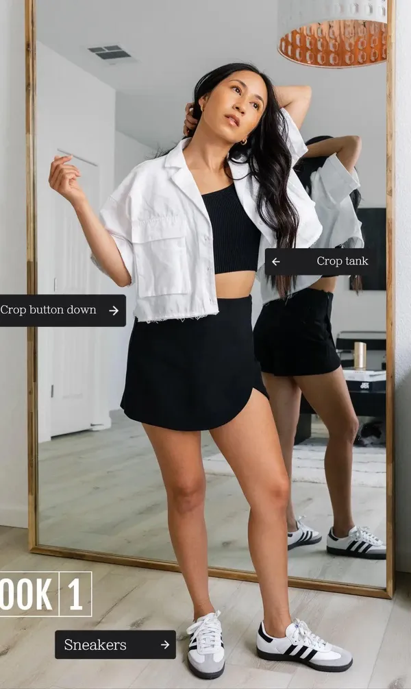 Zara New‼️ High Waisted Skort In Black Size S - Image 2