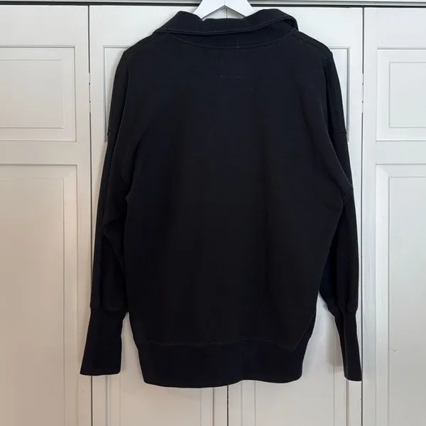 Abercrombie & Fitch Soft A&F black quarter zip oversized sweater M - Image 10