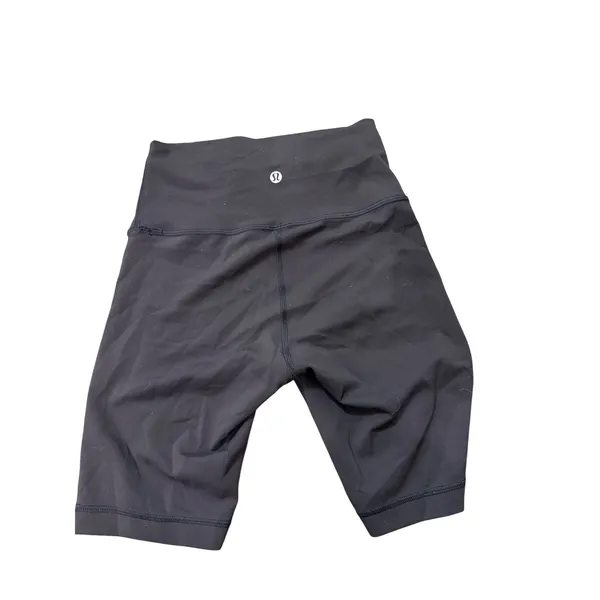 Lululemon High Rise Biker Shorts Black Athletic Yoga‎ Gym Shorts Womens - Image 2