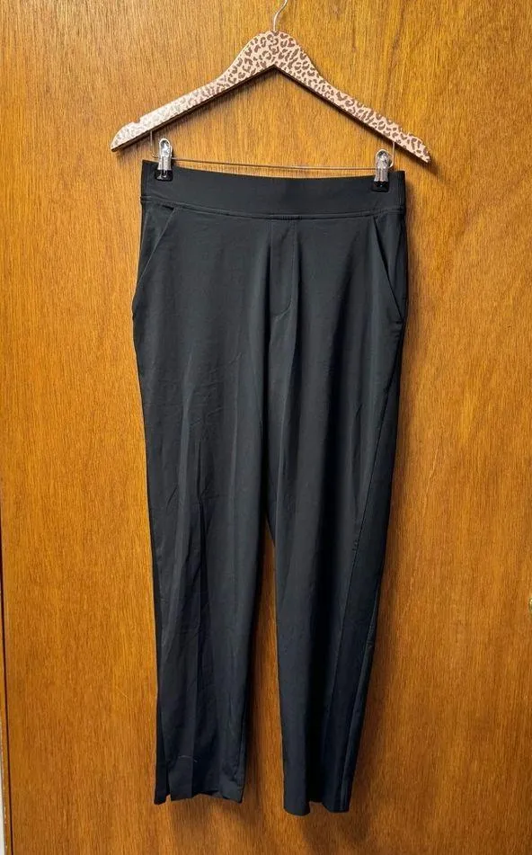 Athleta Brooklyn Ankle Pants Pull On Trousers Black 6 - Image 10