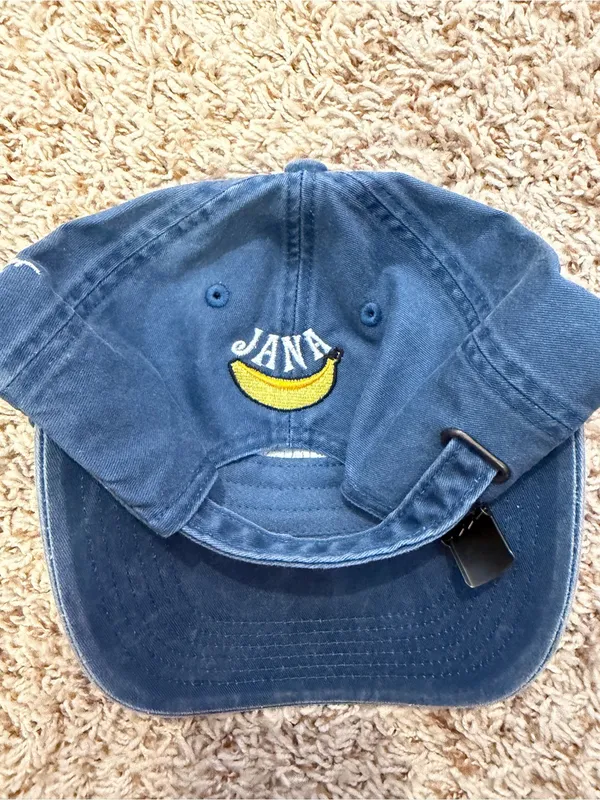 Women’s Navy Baseball Cap with Orange HOPE Embroidery - Image 3