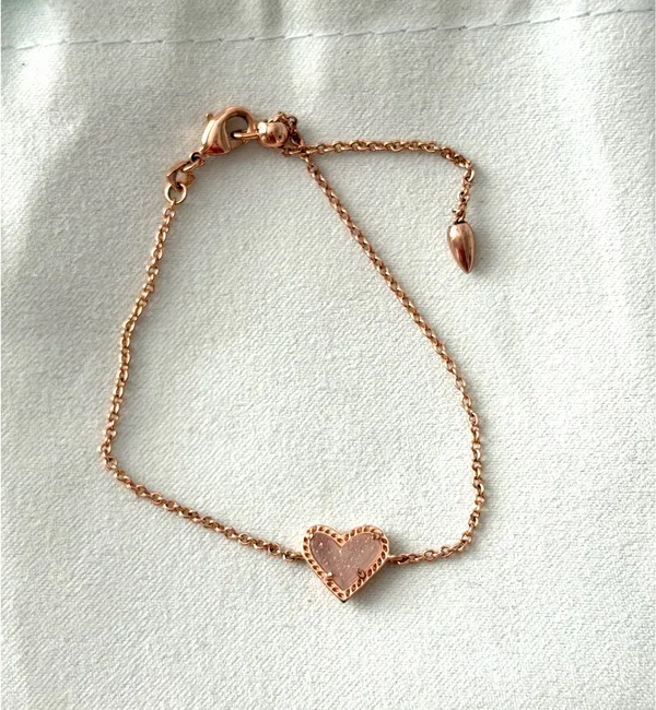 Ari Kendra Scott Heart Bracelet Rose Gold - Image 2