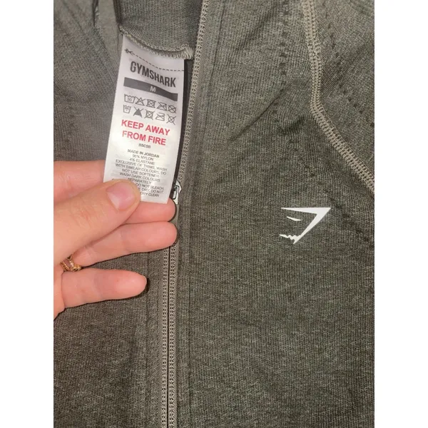 gymshark vital seamless warm jacket Medium Green - Image 4