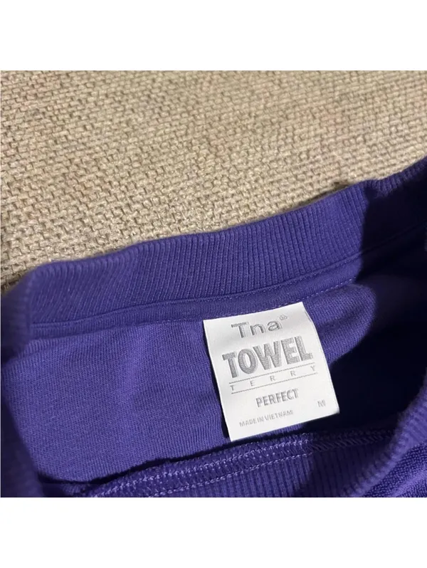TNA purple terry crewneck - Image 5