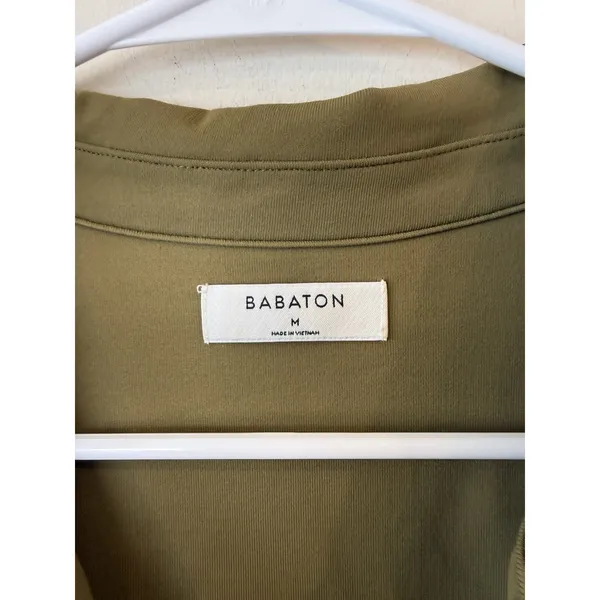 Aritzia Babaton Contour Long Sleeve Polo Women Size M Seamless Stretch Top Boho - Image 7