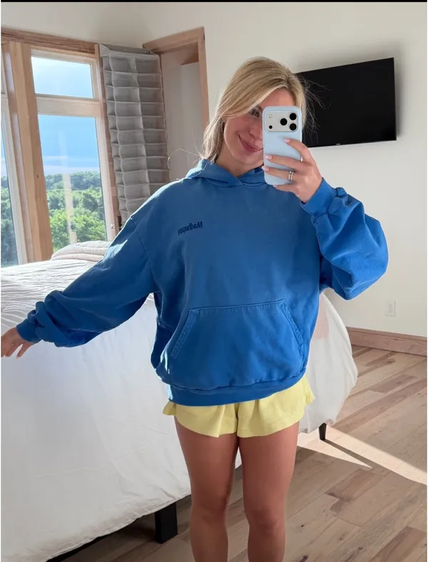 Madhappy Blue Pullover Hoodie - Image 3