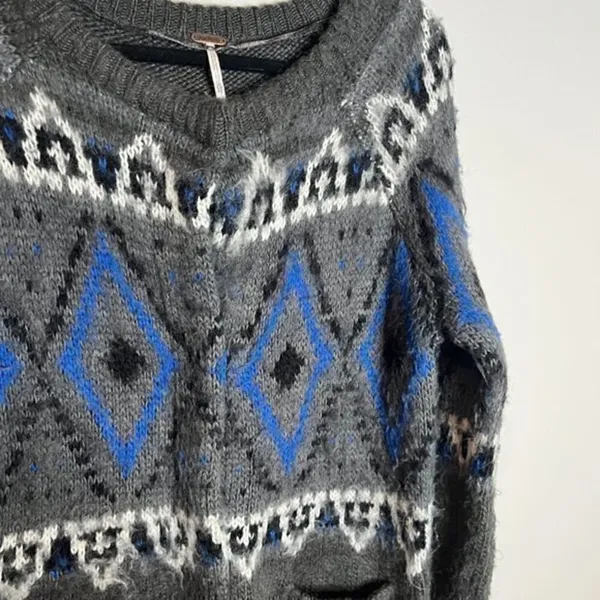 Free People Frosted Fair Isle cardigan sweater - Image 3