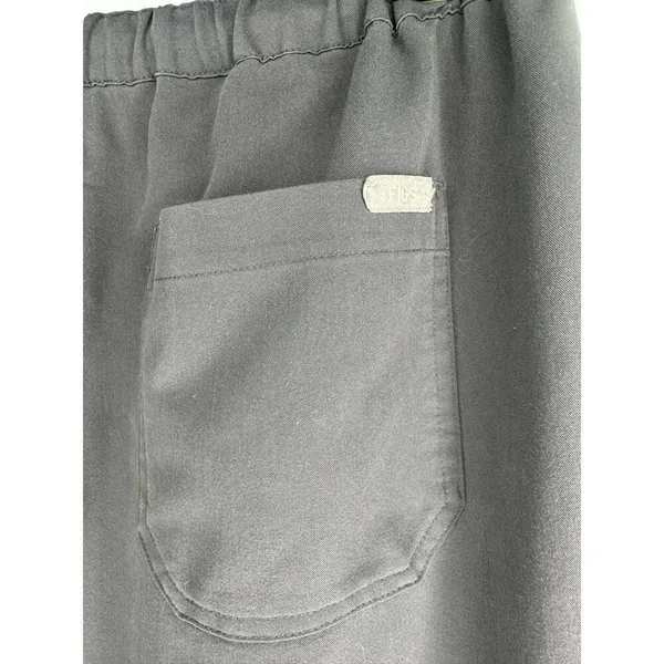 FIGS Technical Collection Drawstring Elastic Waist Scrub Pants Size Large Gray - Image 3