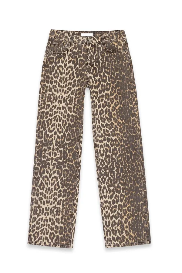 NA-KD Leopard Print Jeans - Image 2