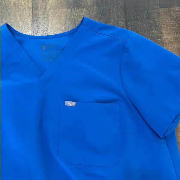 Figs Royal Blue Catarina One-Pocket Scrub Top Size 3XL - Image 6