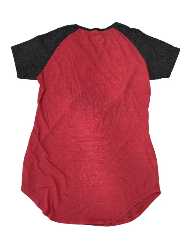 Kansas City Chiefs Womens Red/Black Raglan Shirt NFL Team Apparel Size M - Image 2