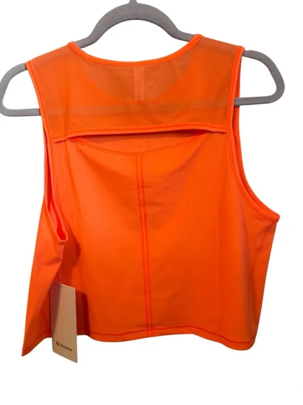 Lululemon Sculpture Cropped Tank in highlight orange NWT 10 - Image 4